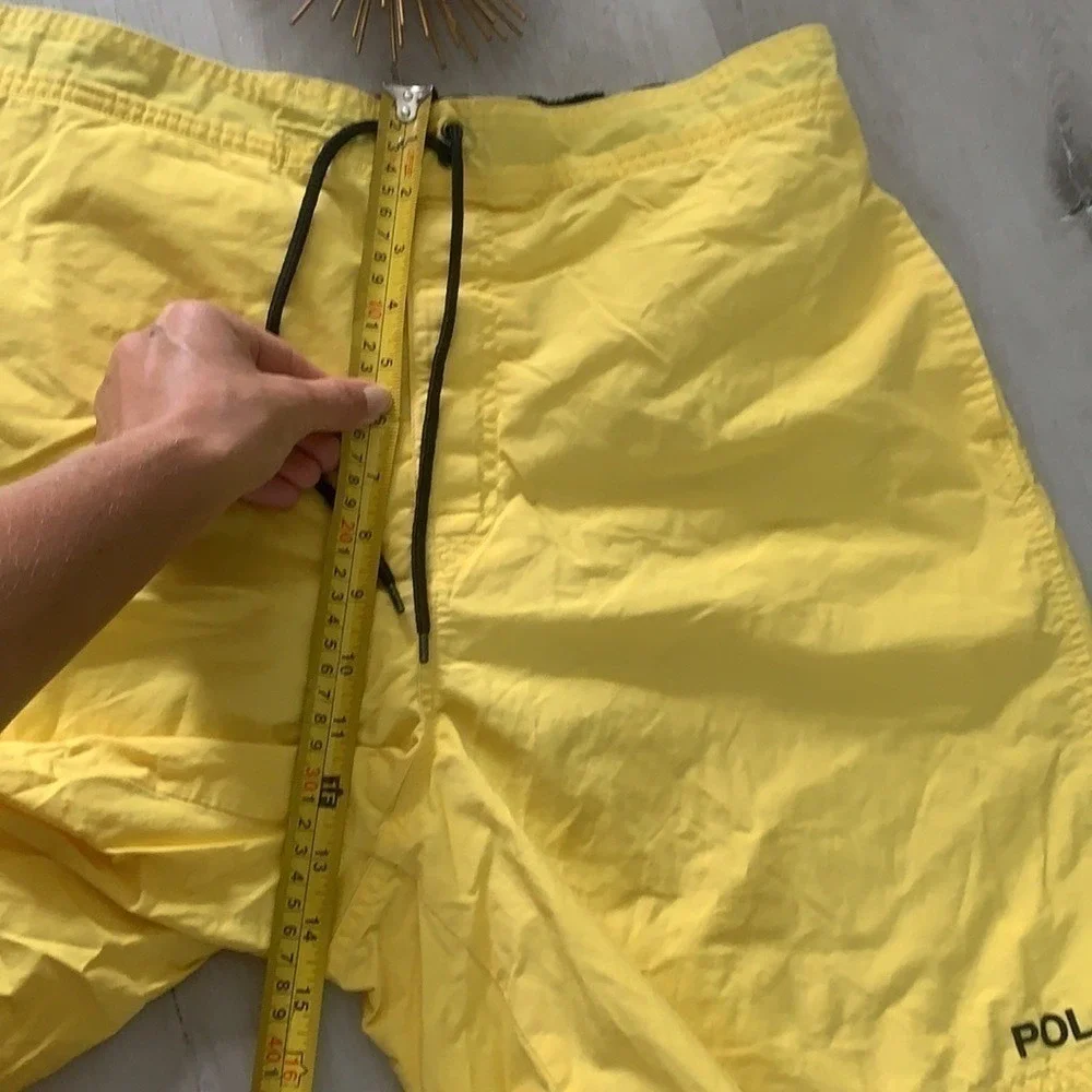 Polo Ralph Lauren Yellow Swim Trunks L‎ vintage
